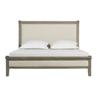 King Size Wood and Upholstered Beds You'll Love | Wayfair